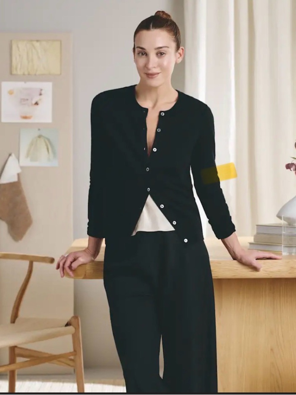 Mongolian Cashmere Button Up Sweater